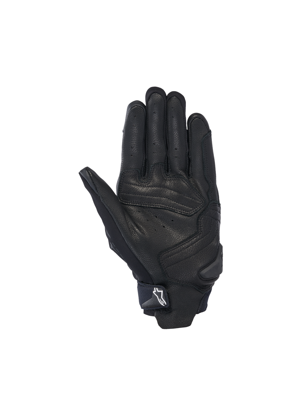 Alpinestars SP X 7 Handsker, herre-motorcykelhandsker i sort perforeret læder med håndfladeslider og kort manchet.