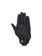 Alpinestars SP X 7 Gloves, Men's short cuff motorcycle racing gloves, black perforated leather with palm slider.