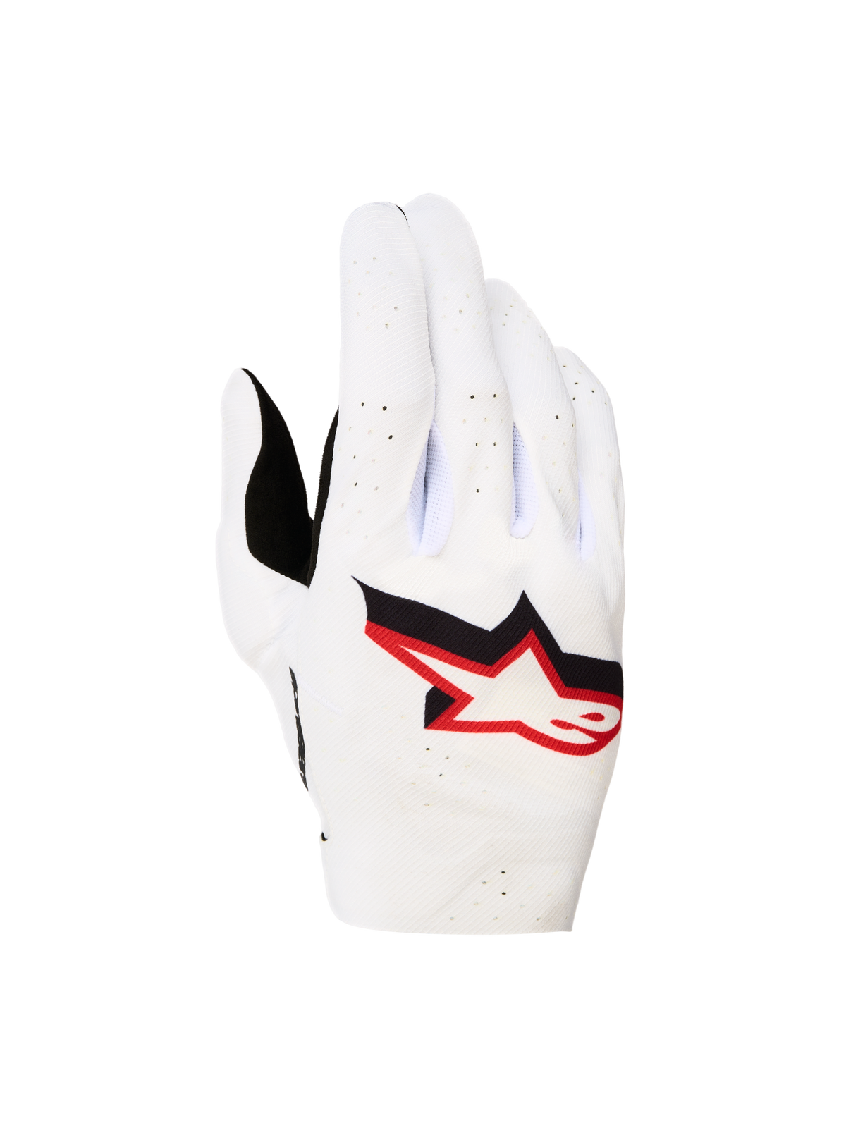 Alpinestars 2027 Supertech MX Handsker, herre-motocrosshandsker, hvid og rød, åndbar perforeret stretch-overdel til racing