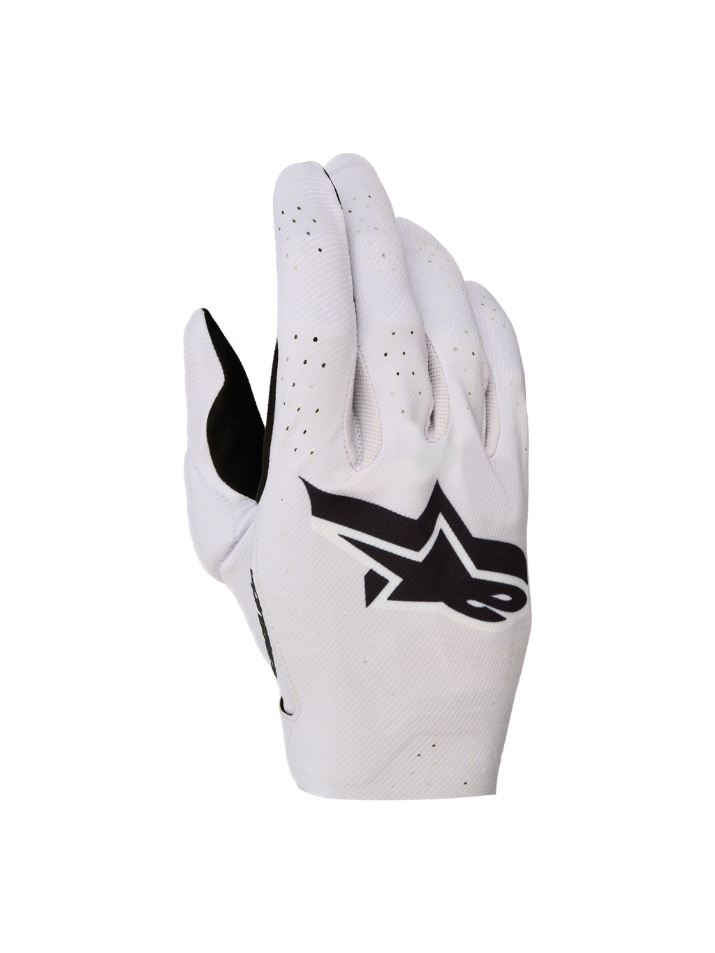 Alpinestars Supertech MX handsker, motocrosshandsker i lys lilla og sort med sømløs baghånd og laserperforeringer