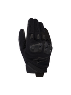 Alpinestars SP X 5 Air handsker, sorte motorcykelhandsker, overhånd i strækbart 3D-mesh med TPU-knobeskyttelse med dobbelt densitet, design med kort manchet, ventilerede fingerslidere, ergonomisk sportskørselsydeevne