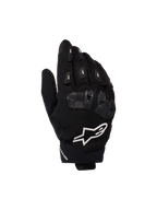 Alpinestars SP X 5 Air handsker, motorcykelhandsker til racing, sort med hvidt logo, med 3D-mesh-konstruktion, TPU-knobeskyttelse og fingerglidere