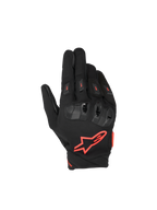 Alpinestars SP X 3 handsker, motorcykelracinghandsker til herrer, sort og rød, CE-certificeret med TPU-knobeskyttelse og åndbar 3D mesh.