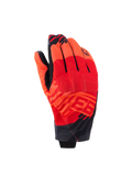 Alpinestars MM93 Reef V2 handsker, motorcykelhandsker med kort manchet, Red Fluo og Bright Red med sorte detaljer, med Marc Marquez MM93-grafik og integreret knobeskyttelse, moderne urbant design