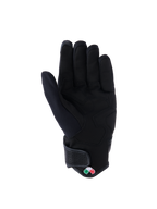 Alpinestars Tracker handsker, motorcykelhandsker, sort, håndfladevisning med syntetisk ruskind og forstærket polstring, kort manchet med velcrolukning, urbant køreudstyr
