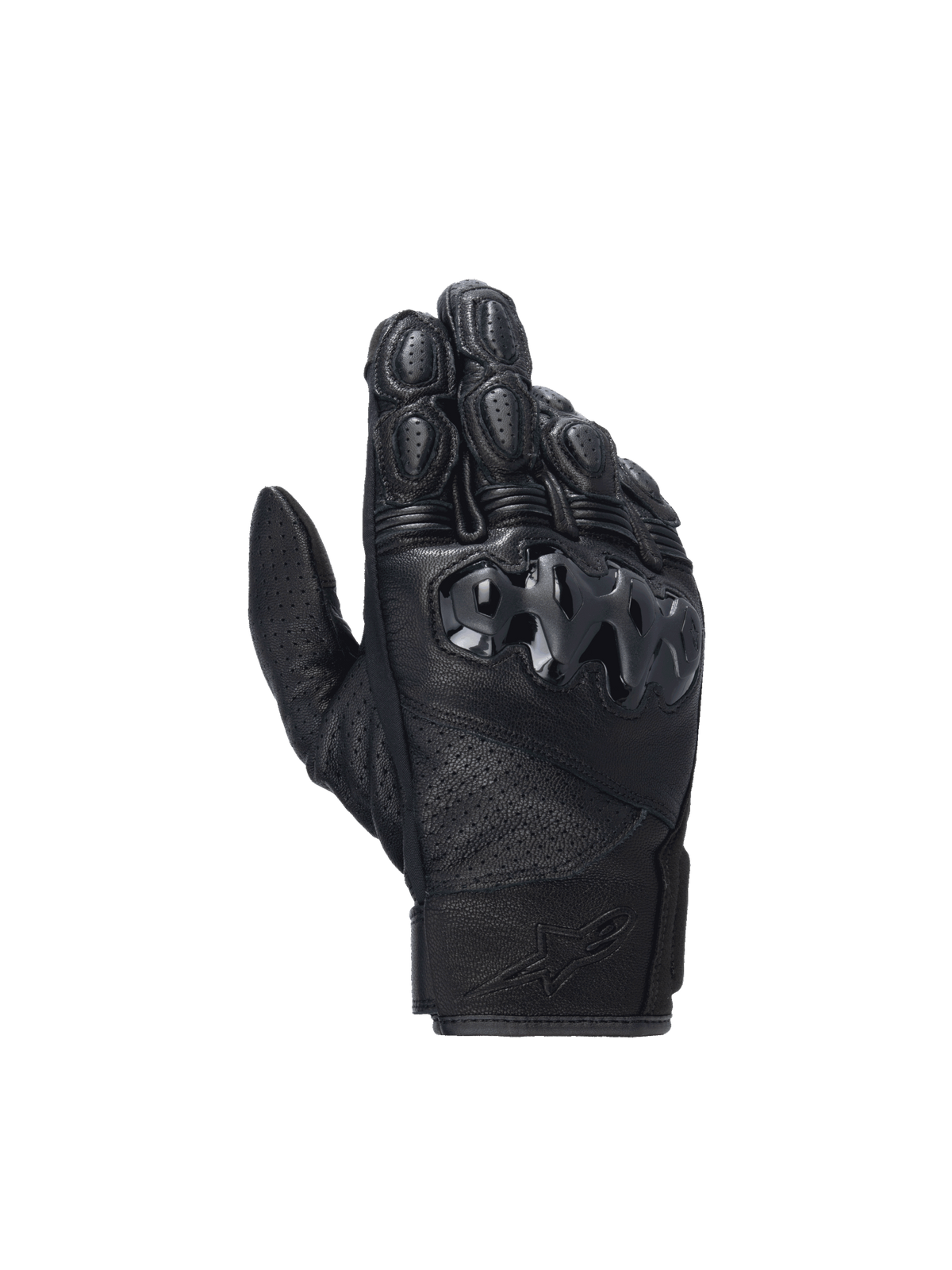 Alpinestars Celer V3 handsker, motorcykelhandsker til herrer i sort gedelæder med hård PU-knobeskyttelse.