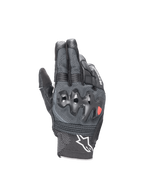 Alpinestars Morph Sport Gloves, black and gray motorcycle racing gloves with MorphTech Weave and impact knuckle protection.
