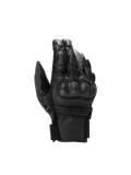 Alpinestars Phenom Leather Air Gloves, Black Men's Motorcycle Sport Gloves, Perforated Leather with Hard Knuckle Protection.