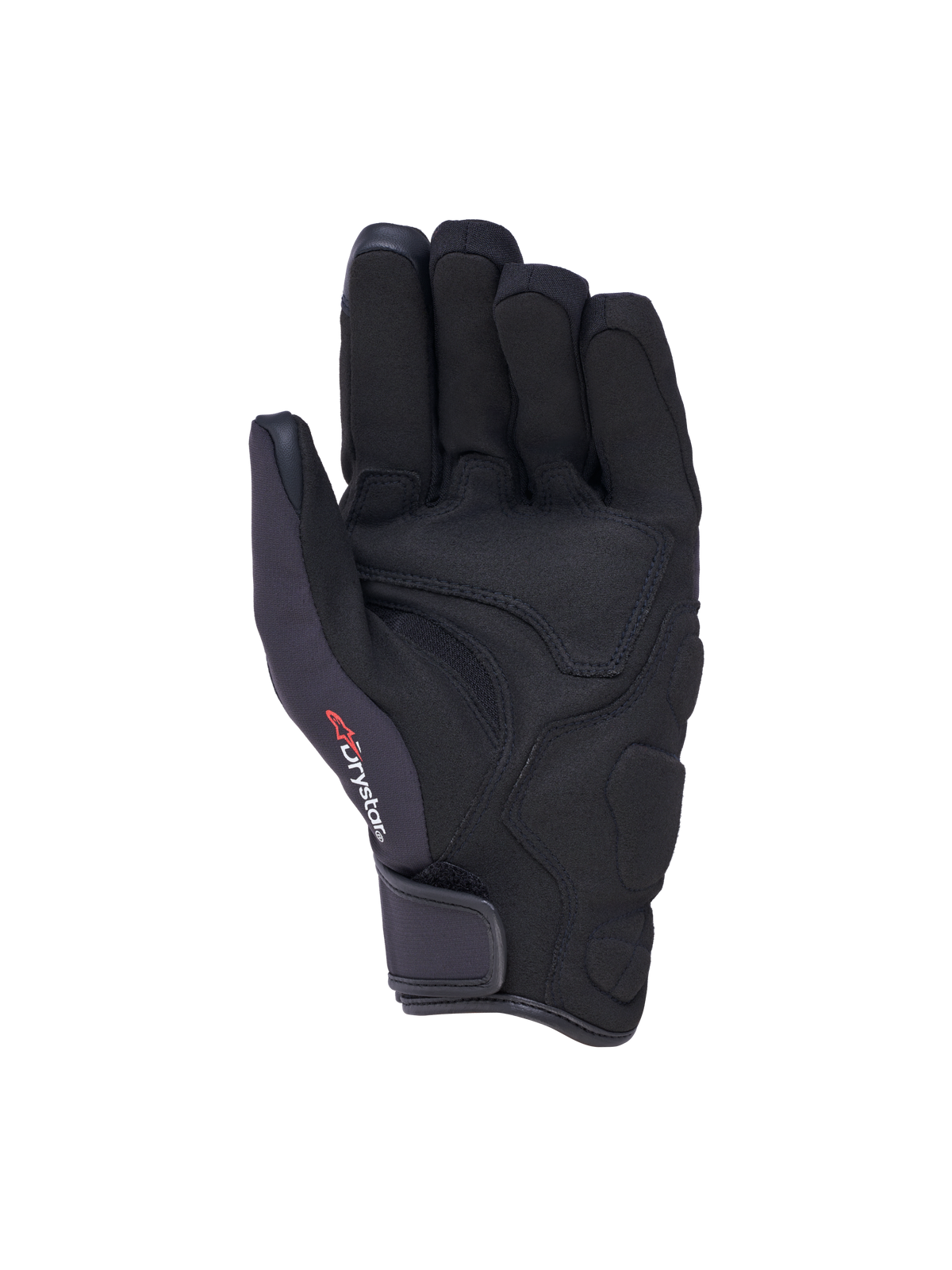 Alpinestars Stella Ignite Drystar Insulated Handsker, vandtætte dame-motorcykelhandsker, håndfladevisning, sort med syntetisk rusindforstærkning og Drystar-teknologi