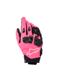 Alpinestars Stella SP X 3 Gloves, Women's Sport Motorcycle Gloves, Diva Pink and Black, featuring black TPU knuckle armor, white logo detail, and short-cuff textile construction