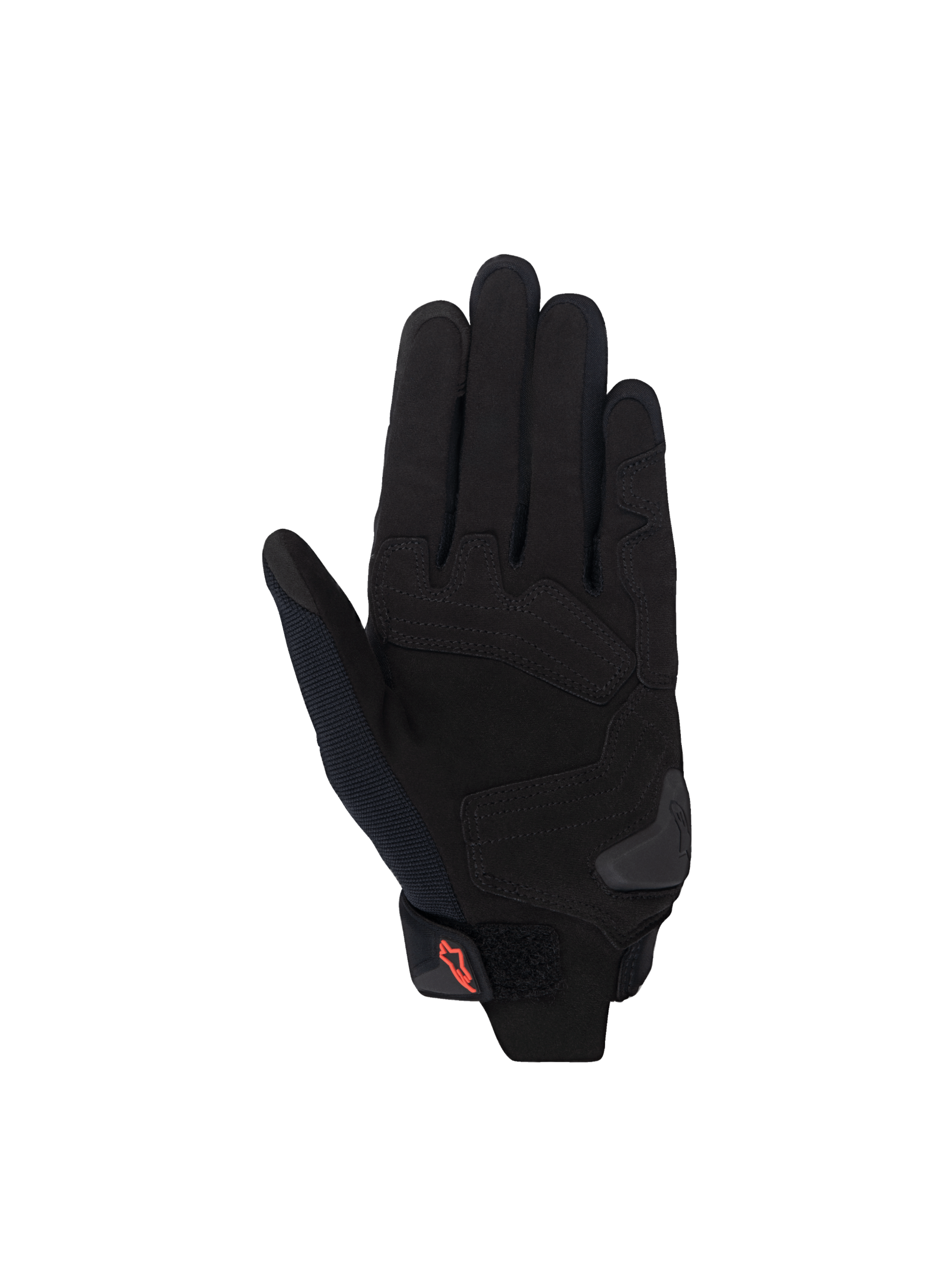 Alpinestars Stella SP X 1 handsker, sorte motorcykelhandsker til damer med syntetisk læderhåndflade og TPR-slider.