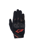 Alpinestars Stella SP X 1 handsker, dame-motorcykelhandsker til road racing, sort og rød, ventileret tekstil med TPR-knoer