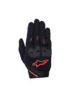 Alpinestars Stella SP X 1 handsker, dame-motorcykelhandsker til road racing, sort og rød, ventileret tekstil med TPR-knoer