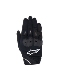 Alpinestars Stella SP X 1 motorcykelhandsker til damer, sort og hvid med TPR-knobeskyttelse og tekstil.