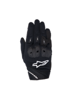 Alpinestars Stella SP X 1 motorcykelhandsker til damer, sort og hvid med TPR-knobeskyttelse og tekstil.