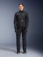 Alpinestars Stella ST-7 2L GORE-TEX-jakke, motorcykel-touringjakke til kvinder, sort og mørkegrå, båret med matchende kørebukser og handsker, med vandtæt lamineret skal, reflekterende detaljer og ergonomisk adventure-design