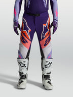 Alpinestars Supertech Dyna Bukser, herre-motocrossbukser i lilla og pink, atletisk pasform i holdbart stretch-ripstop.