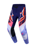 Alpinestars 2027 Supertech Dyna bukser, lilla og pink fluo motocrossbukser til herrer i stretch-ripstop.