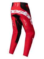 Alpinestars 2025 Techstar Dreem Bukser, herre motocross off-road bukser set bagfra, rød og sort med hvide detaljer og slidstærk stretch ripstop-konstruktion