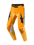 Alpinestars Racer Amber bukser og gear set, herre-motocrossbukser i orange og blå med strækpaneler til off-road.