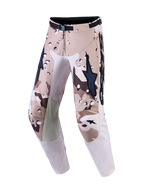 Alpinestars Racer Lone motocrossbukser i tan og brun ørken-camouflage til off-road kørsel med læderknæbeskyttelse