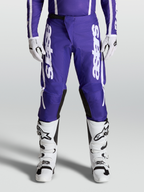 Alpinestars Fluid Apex V2 Pants, Men's Motocross Pants in Deep Blue and White, on-model riding gear for MX and off-road performance.