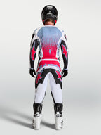 Alpinestars Fluid Drag Pants, Motocross Gear, Men, Black and White with Red Fluo, ergonomic 3D pattern construction.