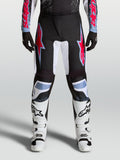 Alpinestars Fluid Drag Bukser, herremotocrossbukser i sort, hvid og rød med slidstærkt 600D polyfabric og strækpaneler.
