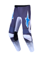 Alpinestars Fluid Drag bukser, herre-motocrossbukser, grå og blå, forstærket polyfabric med stjernelogo-grafik