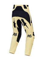 Alpinestars Techstar Atrox motocrossbukser, gul og sort, set bagfra med laserperforeringer og forstærket sæde