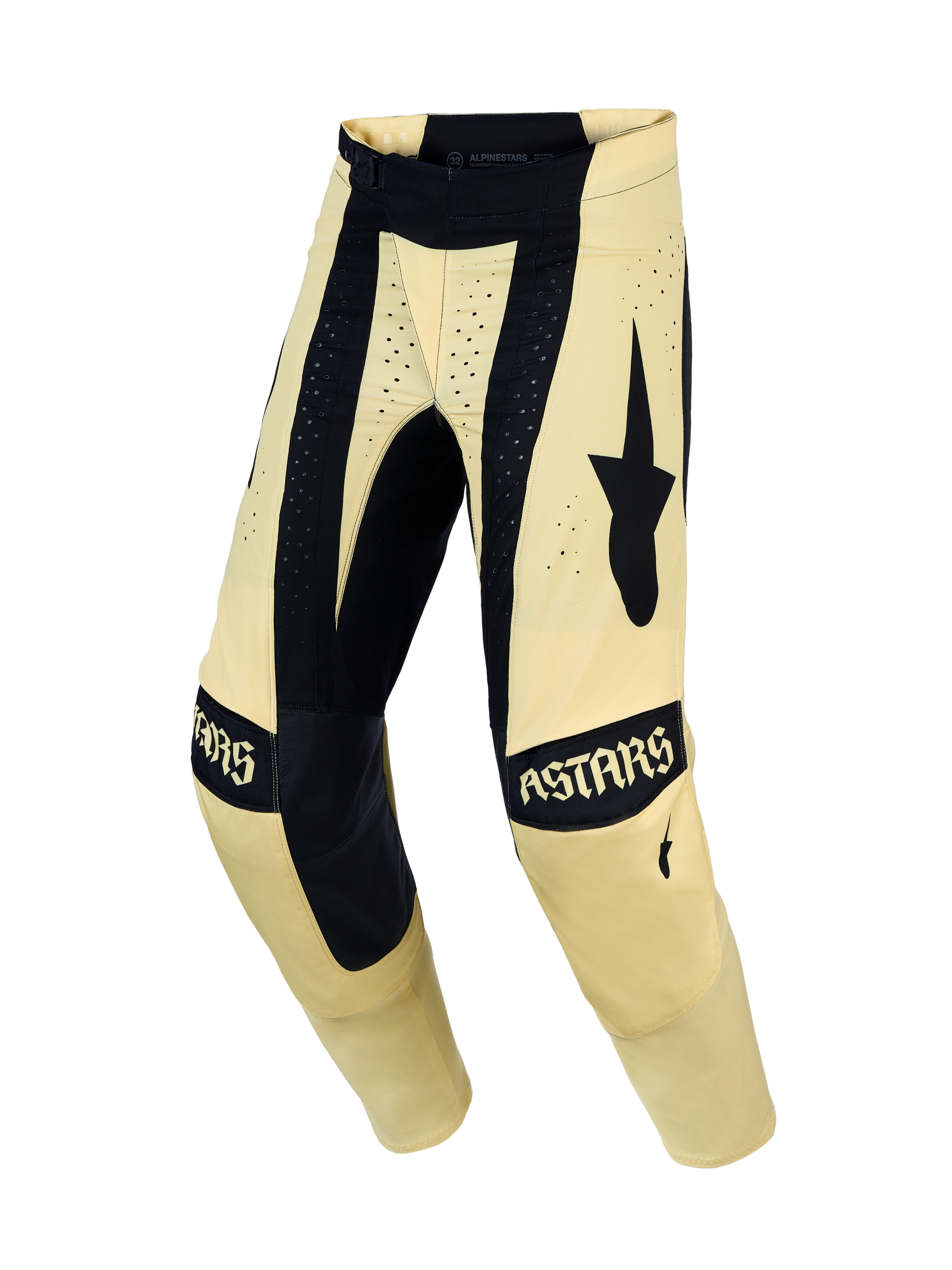 Alpinestars 2027 Techstar Atrox Pants, Men's Motocross Racing Pants, Yellow and Black with 4-way Stretch Ripstop.
