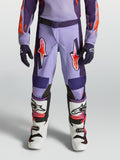 Alpinestars 2027 Fluid Hunt bukser til ungdom, lilla og pink fluo motocrossbukser med sport fit og holdbar tekstilkonstruktion til off-road kørsel.