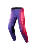 Alpinestars Stella Fluid Kepler dame-motocrossbukser, lilla og rød gradient, off-road racing-design med astars-branding.