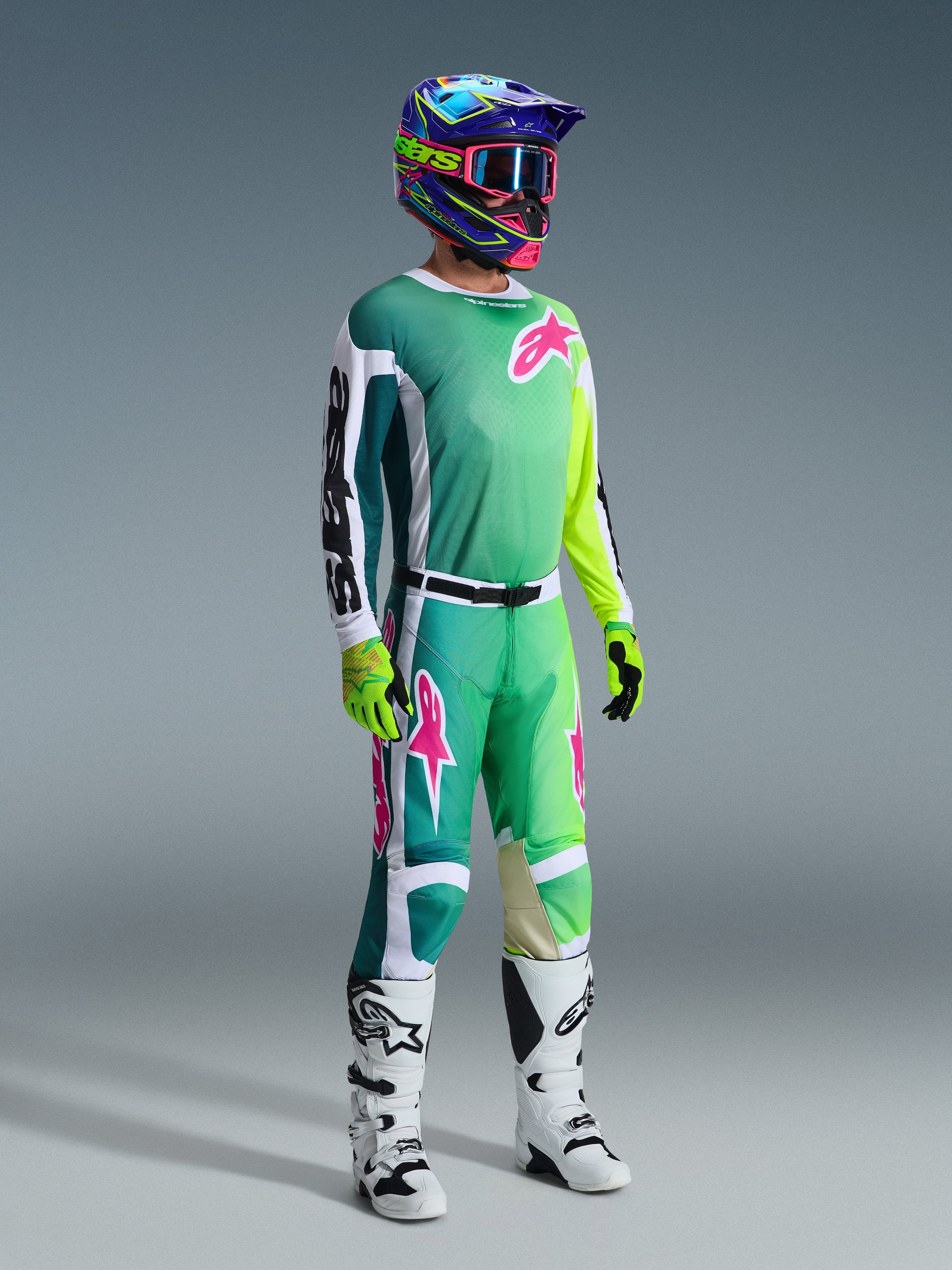 2026 Racer Portl - Green MX Jersey | Alpinestars®