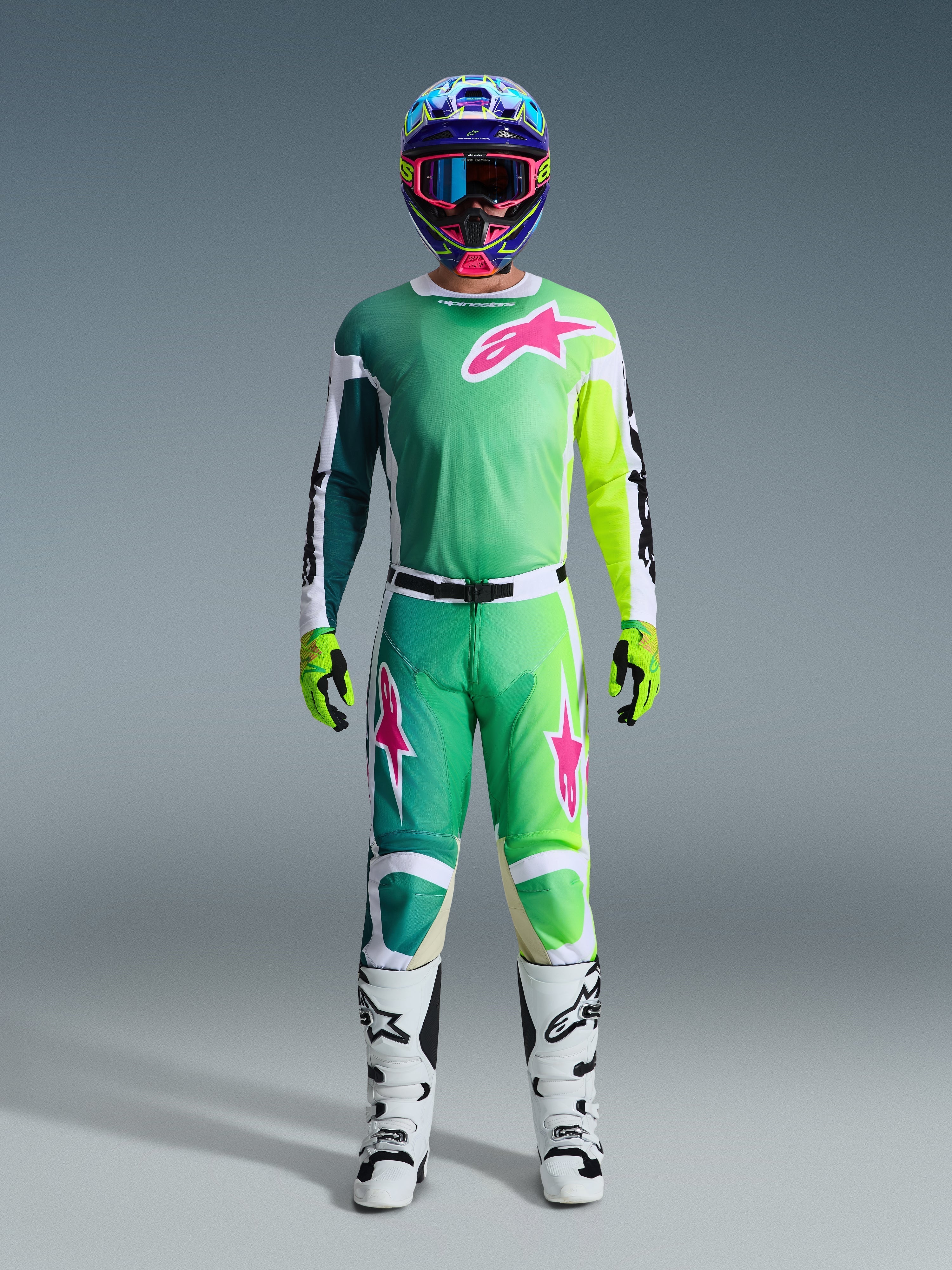 2026 Racer Portl - Green MX Jersey | Alpinestars®