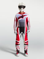 Alpinestars Techstar Maven Jersey and Gear Set, men's red and white motocross racing outfit with an athletic race fit.