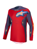 Alpinestars Racer Hunt Jersey, Motocross Racing, Men, Red and Graystone, moisture-wicking polyfabric, featuring star logo.