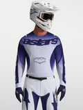 Alpinestars Racer Air Amber Trøje, blå og hvid motocrosstrøje i åndbart mesh-materiale til performance.