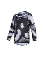 Alpinestars 2026 Racer Lahnd trøje, motocross jersey, Iron Camo, sort og gråt camouflagemønster, hvidt Alpinestars-navnetræk og logo på brystet, langærmet performance-beklædning til terrænkørsel