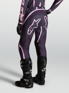 Alpinestars Stella Fluid Apex V2 Pants, Women's Motocross Pants in Graystone and Old Pink, paired with Tech 7 boots.
