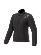 Alpinestars Banshee Fleece, sort urban damemotorcykeljakke med Nucleon Flex Plus beskyttelse og Kevlar.