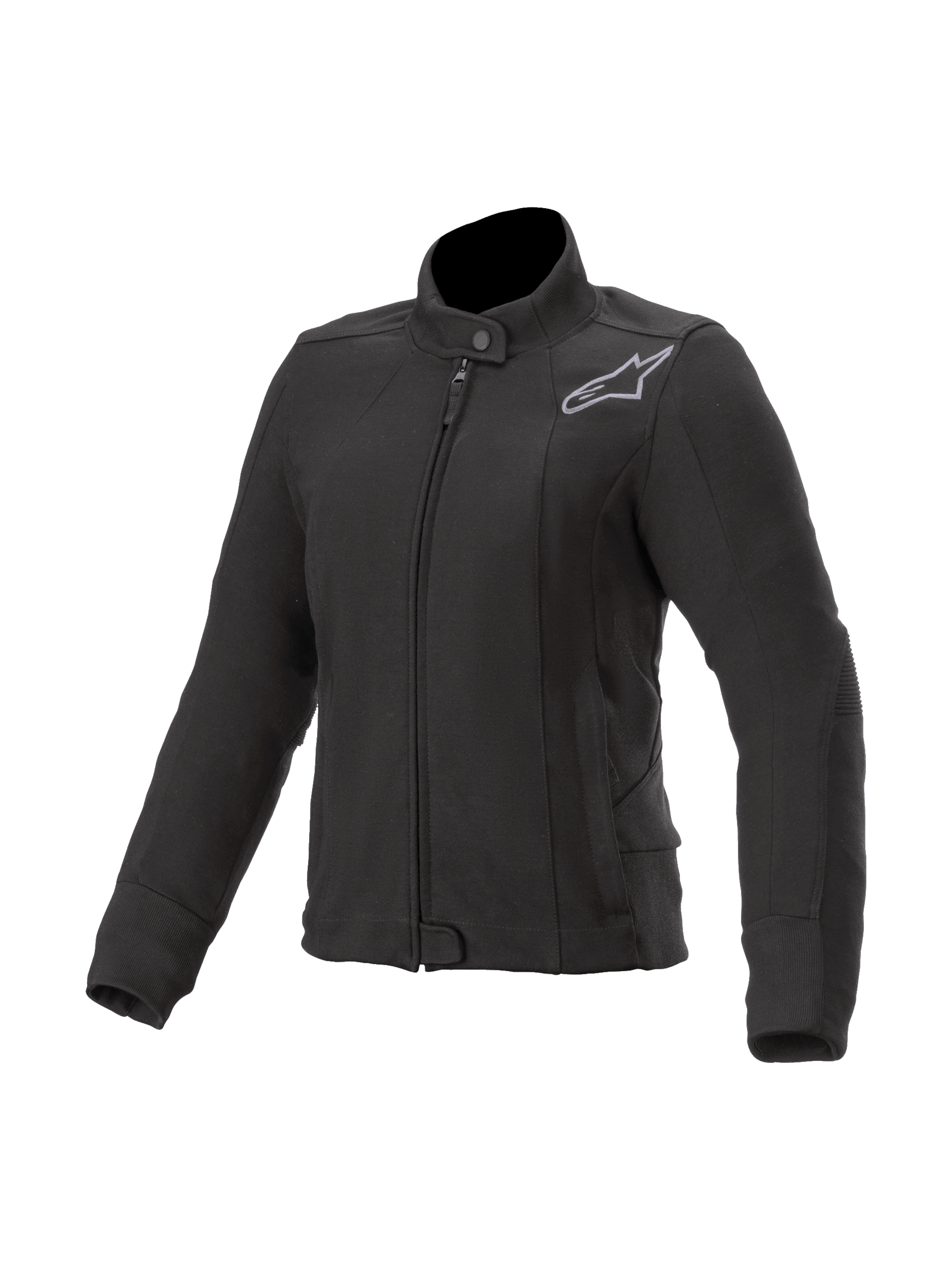 Alpinestars Banshee Fleece, sort urban damemotorcykeljakke med Nucleon Flex Plus beskyttelse og Kevlar.