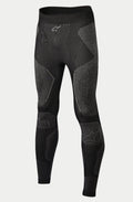 Alpinestars Ride Tech Underdel Winter, motorcykel basislag bukser, sort og grå, med strikkede paneler i dobbelt densitet og teksturerede mønstre, sømløs konstruktion, Alpinestars-logoer på linningen og skinnebenene, designet til kørsel i koldt vejr