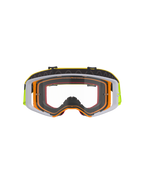 Alpinestars Supertech Corp Goggles, motocross-briller, fluorgul og hvid ramme med klar linse, grå detaljer, sort justerbar rem med gul branding og indvendigt silikonegreb, højtydende briller til terrænkørsel