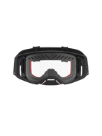 Alpinestars Supertech Dura Air Fluid Goggles, sorte og røde motocross goggles med klar linse og ventileret ramme.