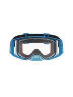Alpinestars Supertech Dura Air Fluid goggles, blå fade og grå, motocross-briller med klar linse og optimeret ventilation