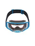 Alpinestars Supertech Dura Air Fluid goggles, motocross-goggles til mænd, blå og hvid, klar linse, One Goal One Vision-rem