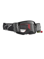 Alpinestars Supertech Firma Roll off Goggles, sort og sølv motocross Goggles med klart roll off system til off-road.