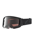 Alpinestars Supertech Cloak Goggles, unisex motocrossgoggles, sort og spejlsølv, højkvalitets polycarbonatlinse.