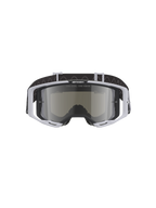 Alpinestars Vision 8 Lahnd Goggles, motocross-briller, Iron Camo Mirror Silver, lysegrå ramme med en sølvfarvet spejllinse, sort rem med bølgemønster, professionelle briller til off-road racing og motocross